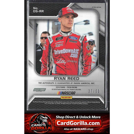 2018 Panini Prizm #DS-RR Ryan Reed Driver Signatures Red Prizm #/50