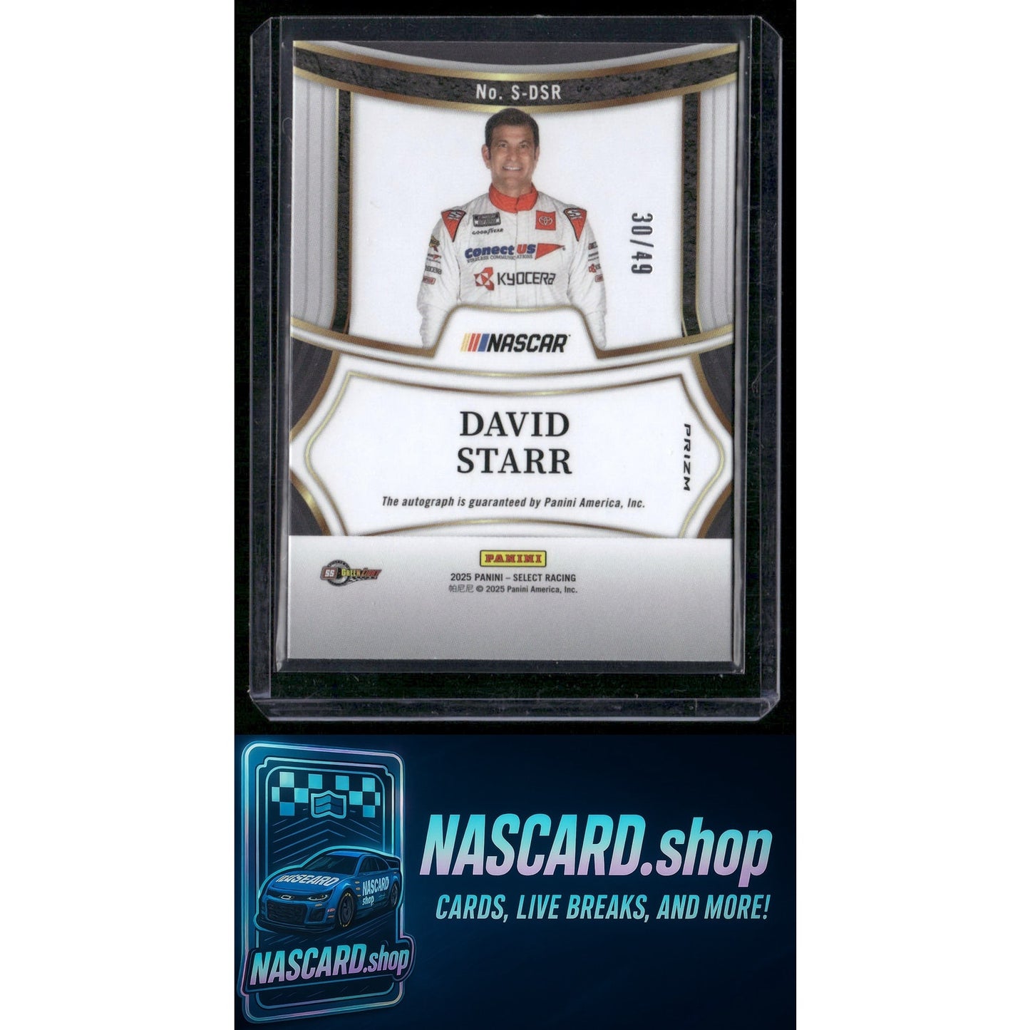 2025 Panini Select #S-DSR David Starr Signatures Purple Prizms #/49
