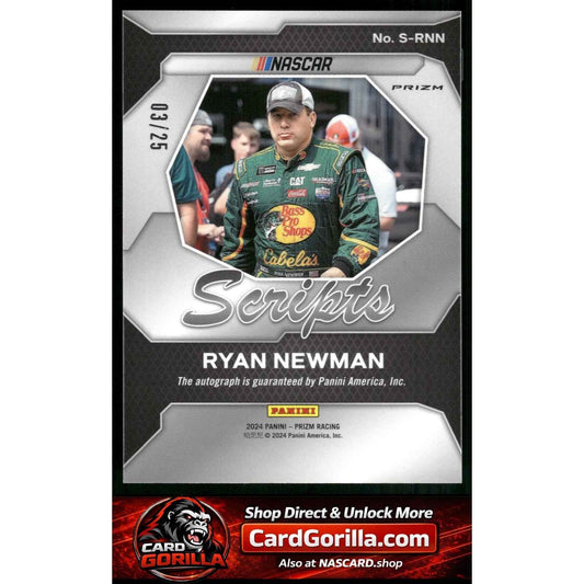 2024 Panini Prizm #S-RNN Ryan Newman Scripts Mojo #/25