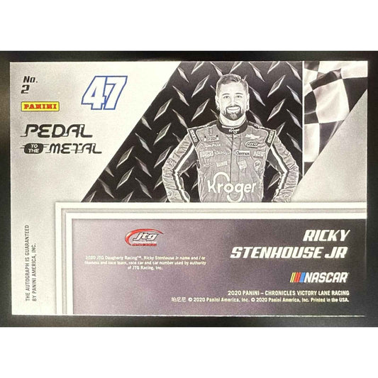 2020 Panini Chronicles Ricky Stenhouse Jr. #2 Pedal to the Metal Auto 88/300