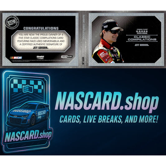 2014 Press Pass Five Star Jeff Gordon Classic Compilation Auto Holofoil /10 - NASCARD.shop