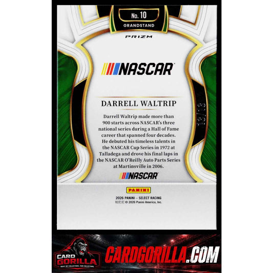 2026 Panini Select #10 Darrell Waltrip Gold Power Plaid #13/13