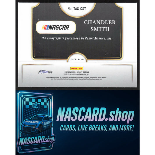 2025 Panini Select #TAS-CST Chandler Smith Trackside Action Signatures