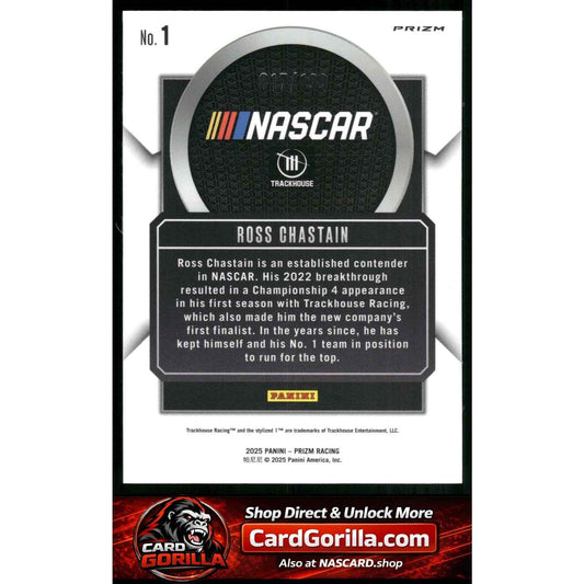 2025 Panini Prizm #1 Ross Chastain Talisman Red Pulsar #/199