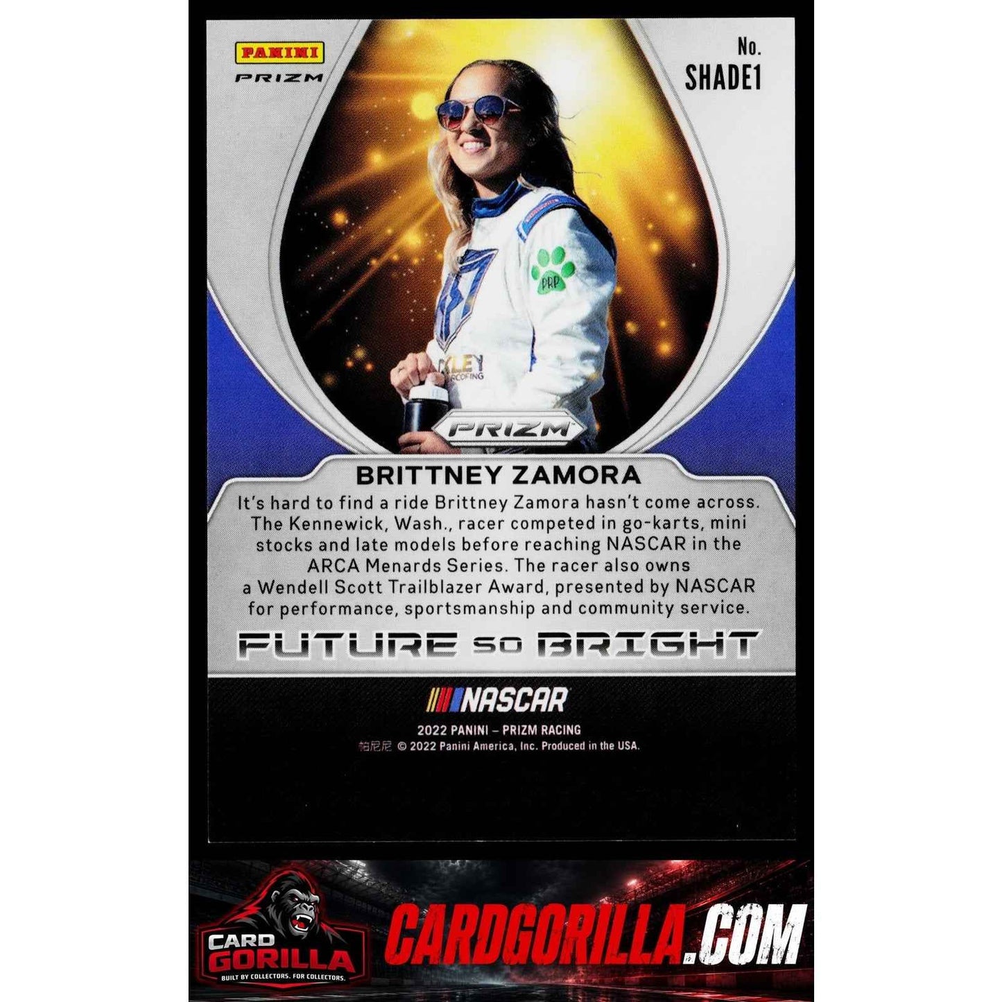 2022 Panini Prizm #SHADE1 Brittney Zamora Future So Bright
