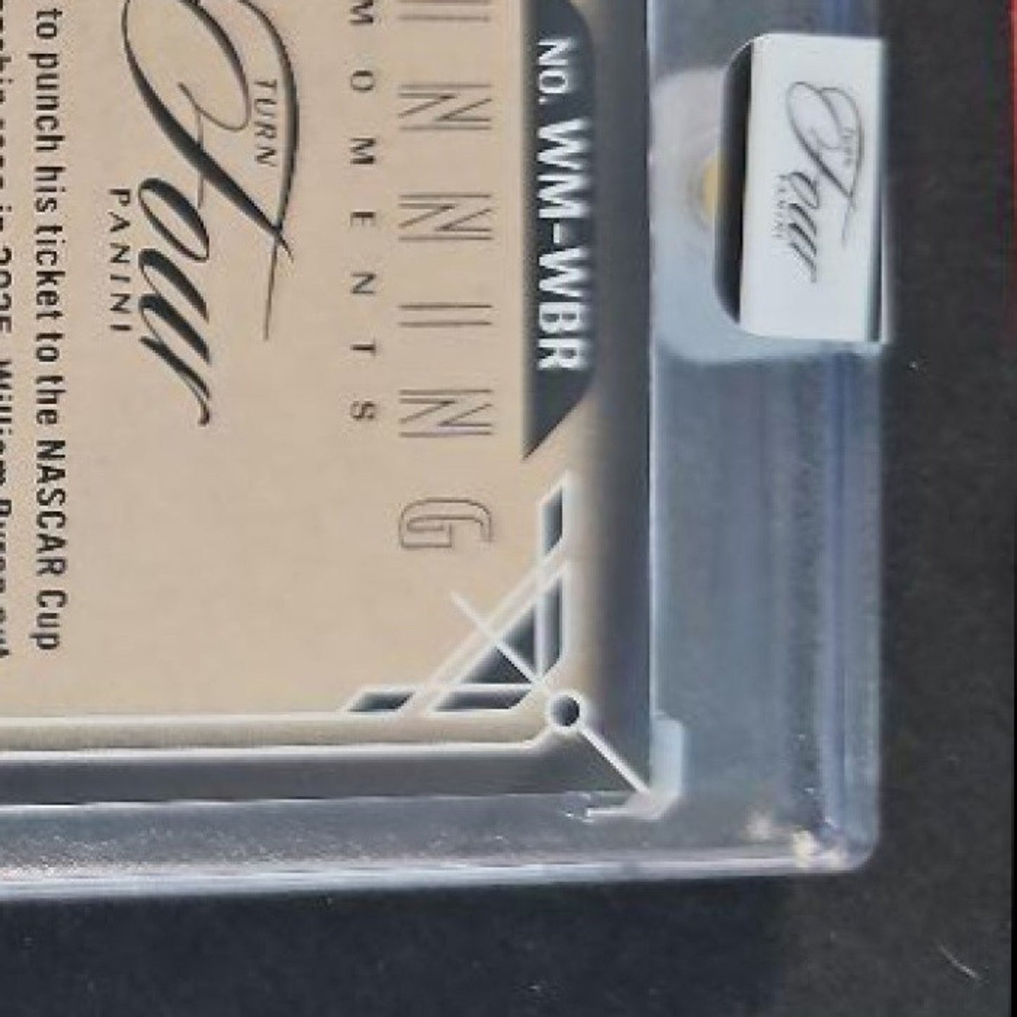 2026 Panini Turn Four Racing William Byron #20 Winning Moments Red /15 Auto