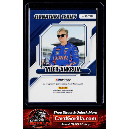 2026 Donruss #SS-TAM Tyler Ankrum Signature Series Blue Xplosion /25