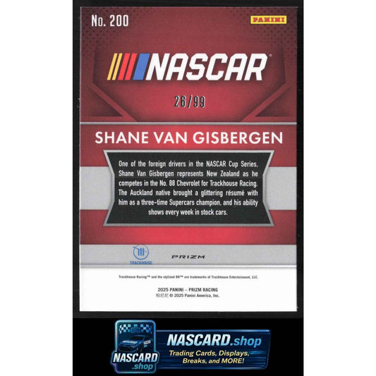 2025 Panini Prizm Throwback #200 Shane Van Gisbergen Purple #/99