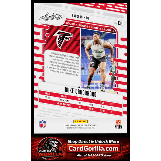 2024 Panini Absolute #135 Ruke Orhorhoro Retail