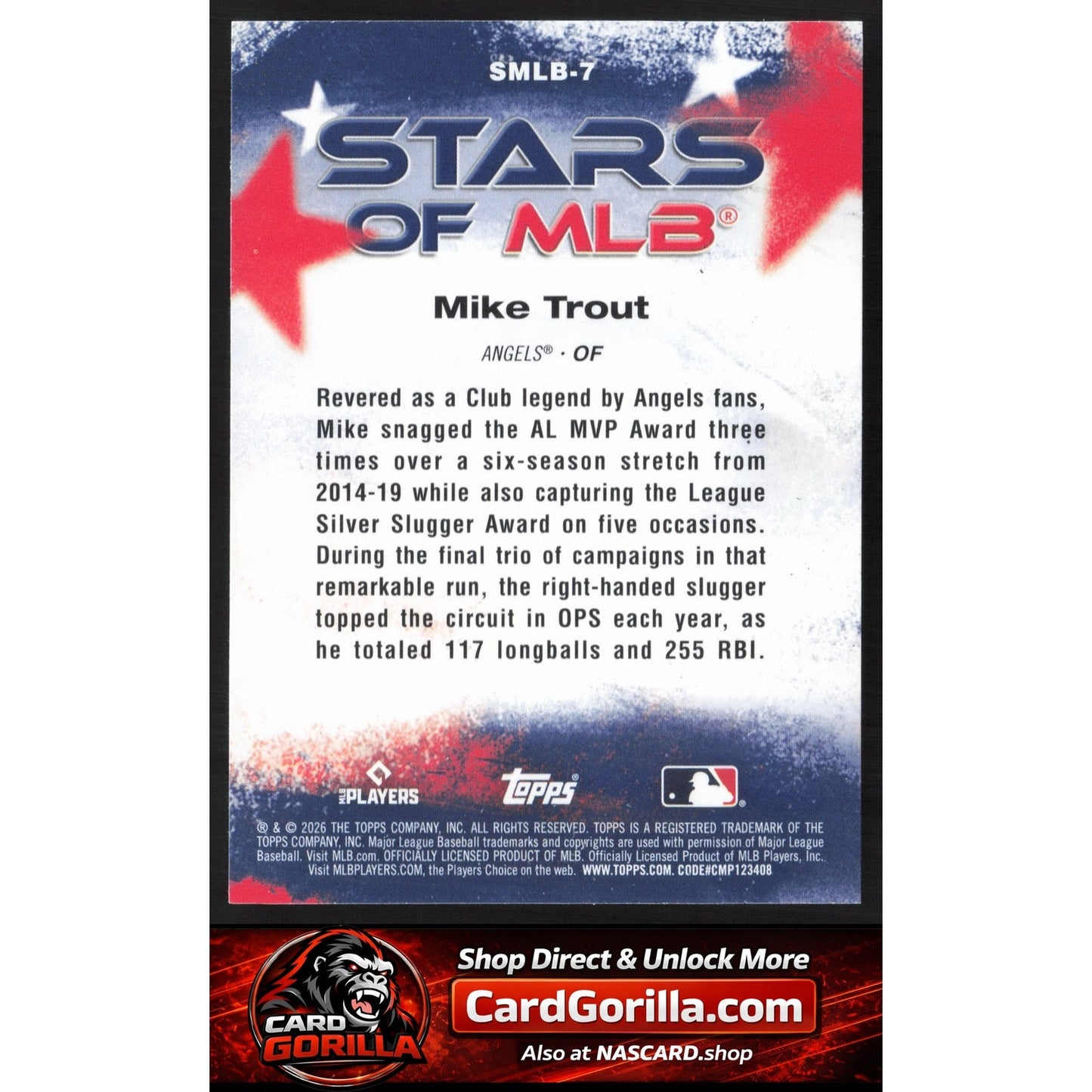2026 Topps #SMLB-7 Mike Trout Stars of MLB