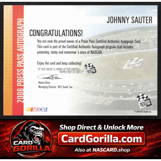 2006 Press Pass #NNO Johnny Sauter Autographs
