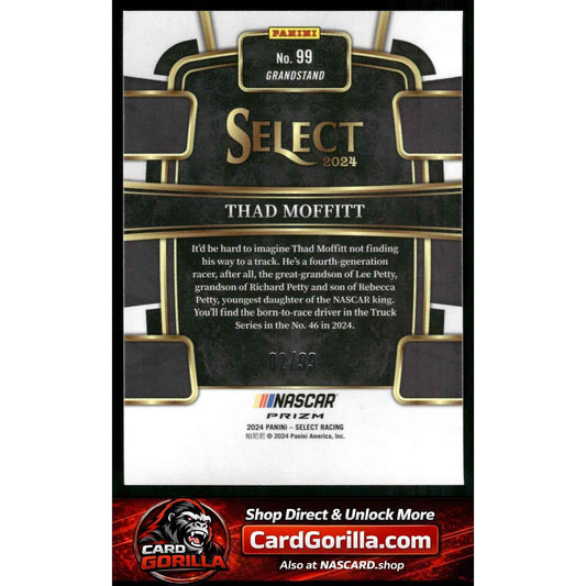 2024 Panini Select #99 Thad Moffitt White Prizms #/99