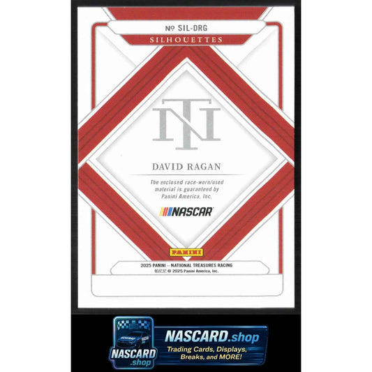 2025 Panini National Treasures #SIL-DRG David Ragan Silhouettes Holo Gold #/10