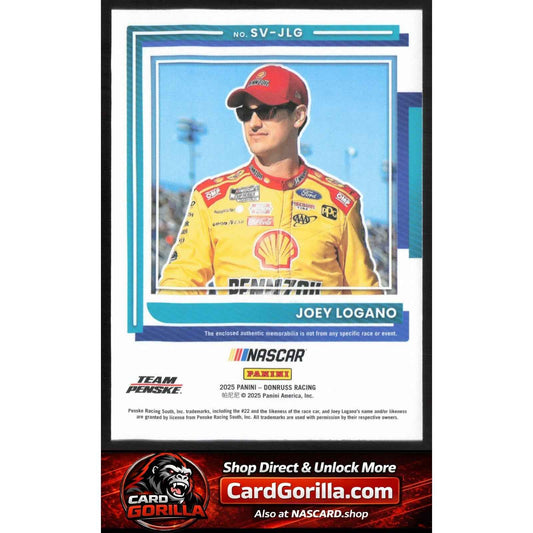 2025 Donruss #SV-JLG Joey Logano Souvenir Swatches