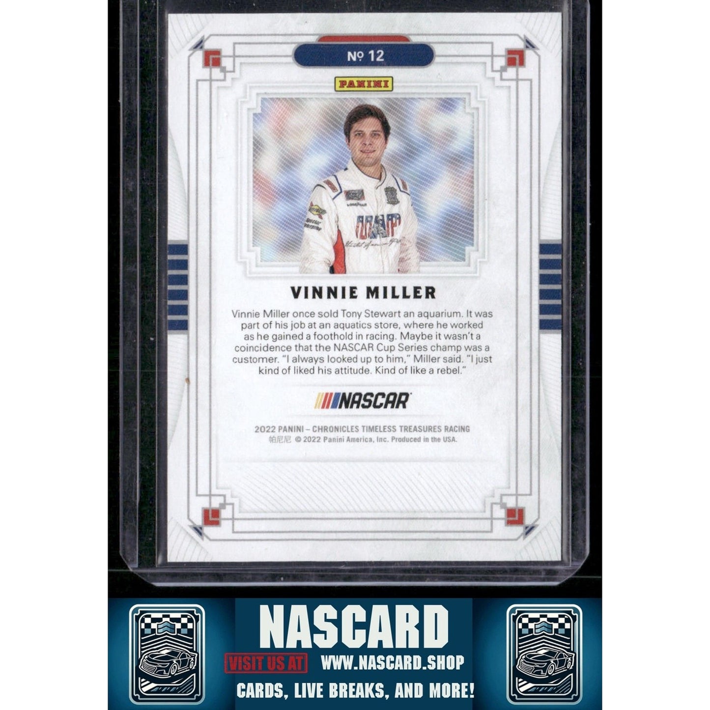 2022 Panini Chronicles #12 Vinnie Miller Timeless Treasures Gold #/10
