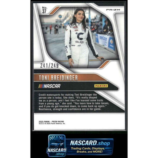 2025 Panini Prizm #37 Toni Breidinger Red #/249