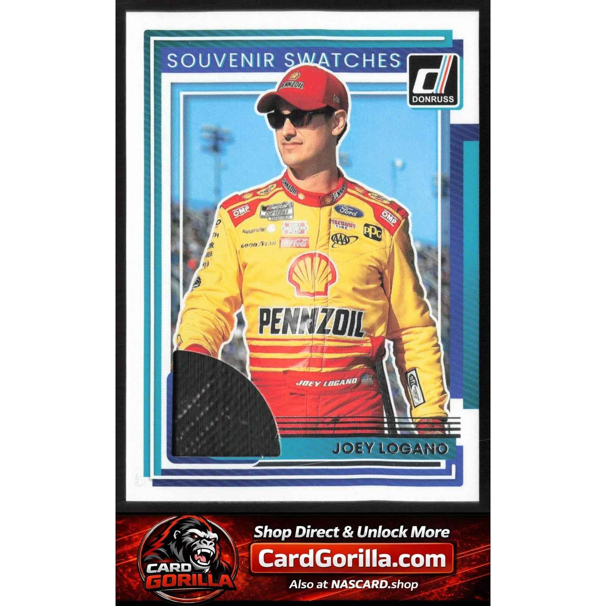 2025 Donruss #SV-JLG Joey Logano Souvenir Swatches