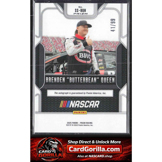 2025 Panini Prizm Brenden Butterbean Queen Sensational Signatures Red #/99