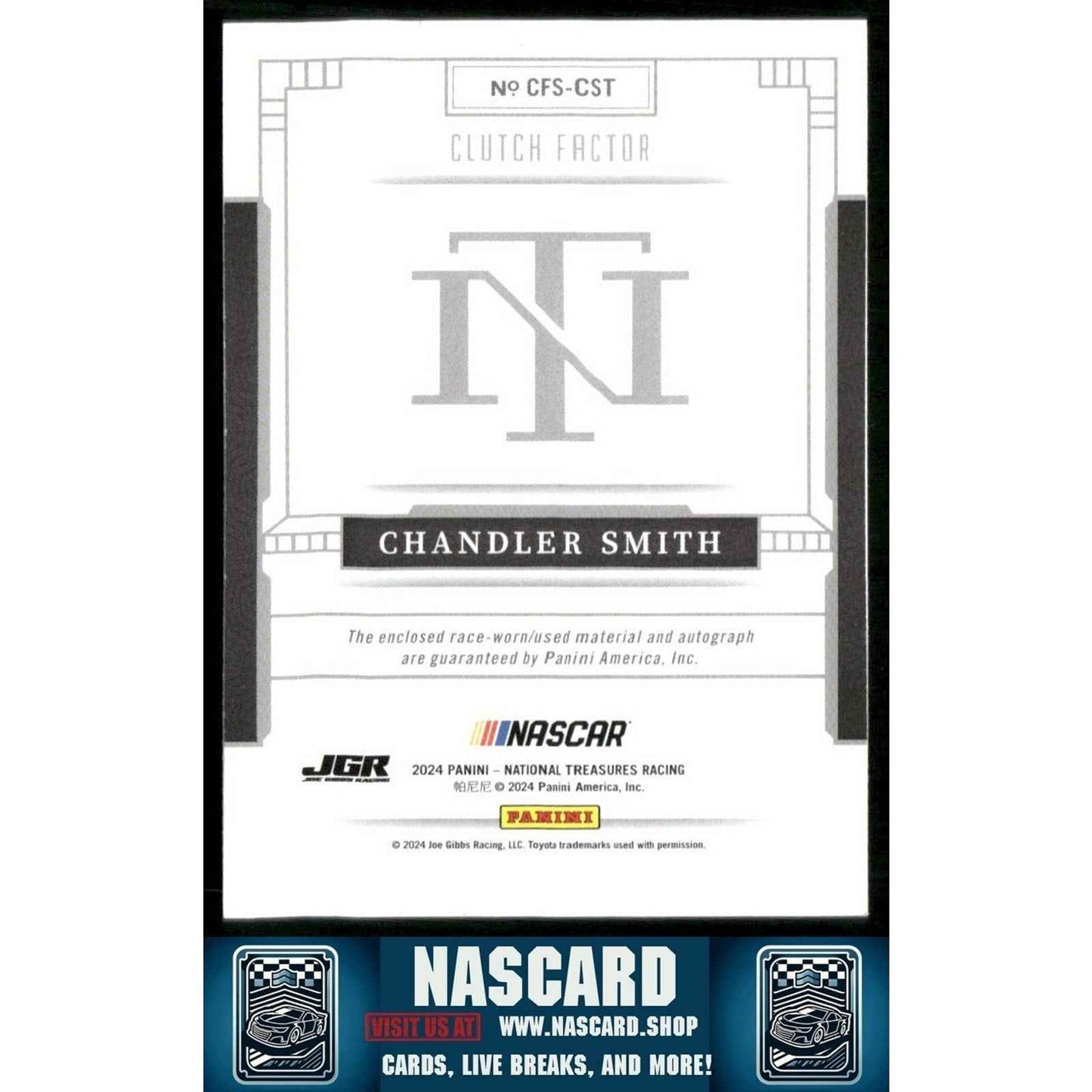 2024 National Treasures Clutch Factor Signatures Holo Gold Chandler Smith /10