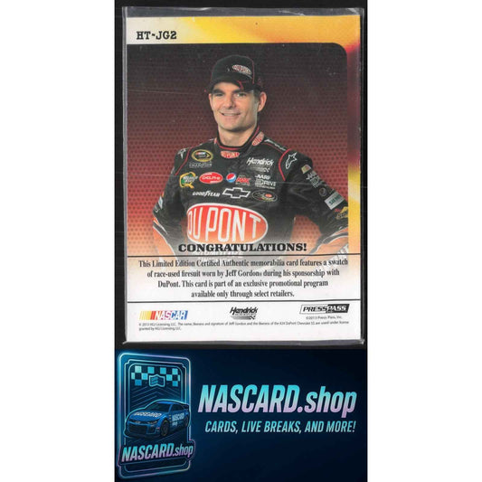 2013 Press Pass Ignite #HT-JG2 Jeff Gordon Hot Threads Silver