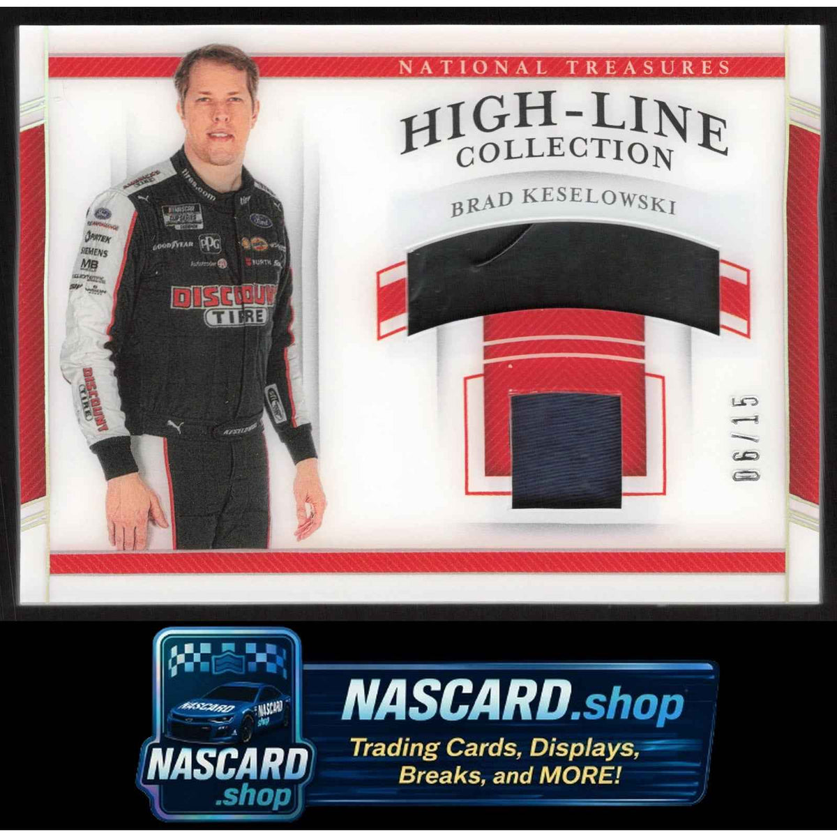 2020 National Treasures Brad Keselowski High-Line Collection Holo Silver #/15