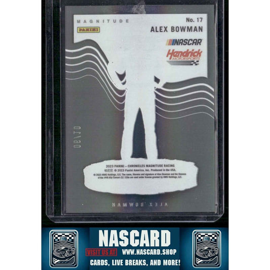 2023 Panini Chronicles #17 Alex Bowman Magnitude Gold #/10