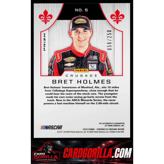 2020 Panini Chronicles #5 Bret Holmes Crusade Autographs #/250