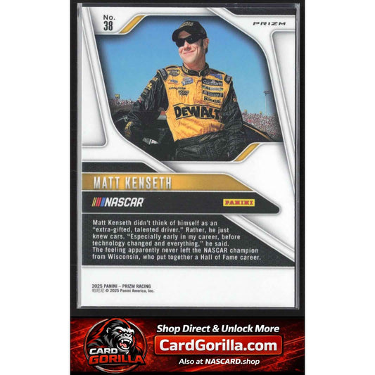 2025 Panini Prizm #38 Matt Kenseth White Sparkle