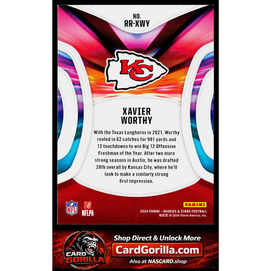 2024 Panini Rookies & Stars #RR-XWY Xavier Worthy Rookie Rush Longevity