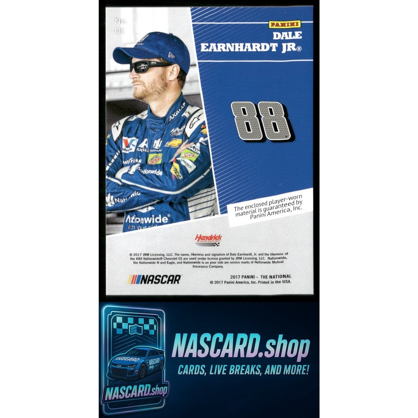 2017 National Convention Dale Earnhardt Jr. Mem Rapture /49 - NASCARD.shop