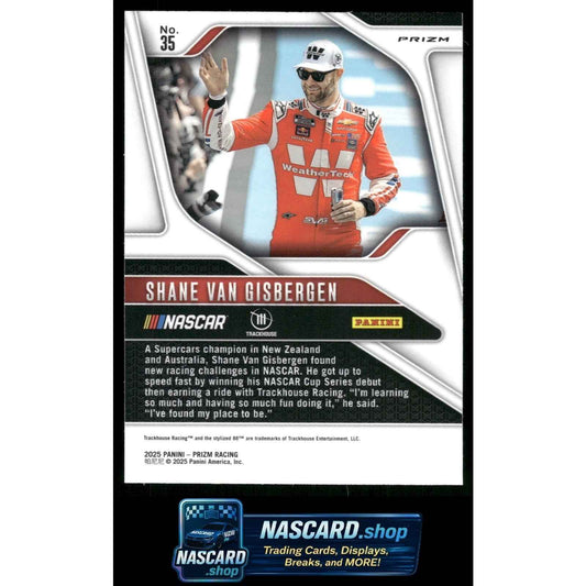 2025 Panini Prizm #35 Shane Van Gisbergen Silver