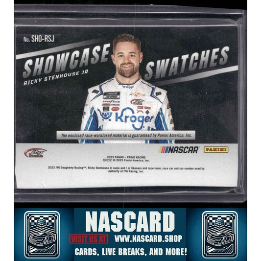 2023 Panini Prime #SHO-RSJ Ricky Stenhouse Jr. Showcase Swatches Red