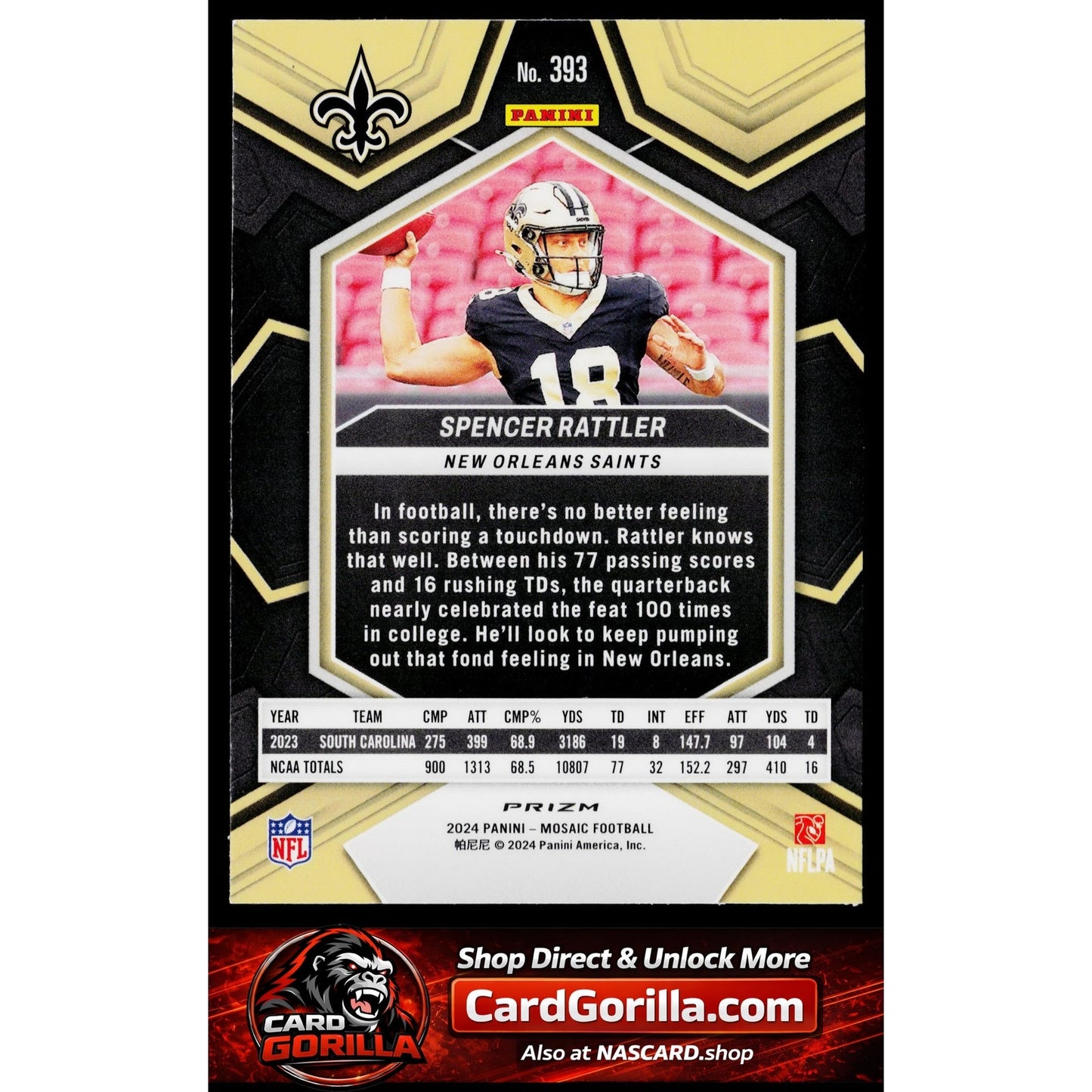 2024 Panini Mosaic #393 Spencer Rattler Mosaic