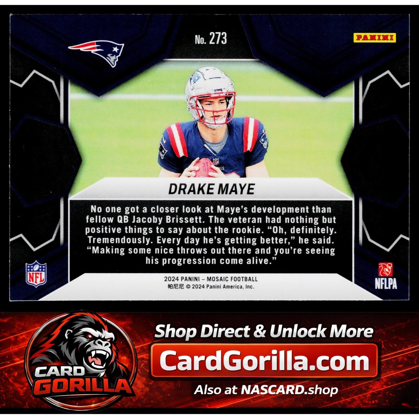 2024 Panini Mosaic #273 Drake Maye