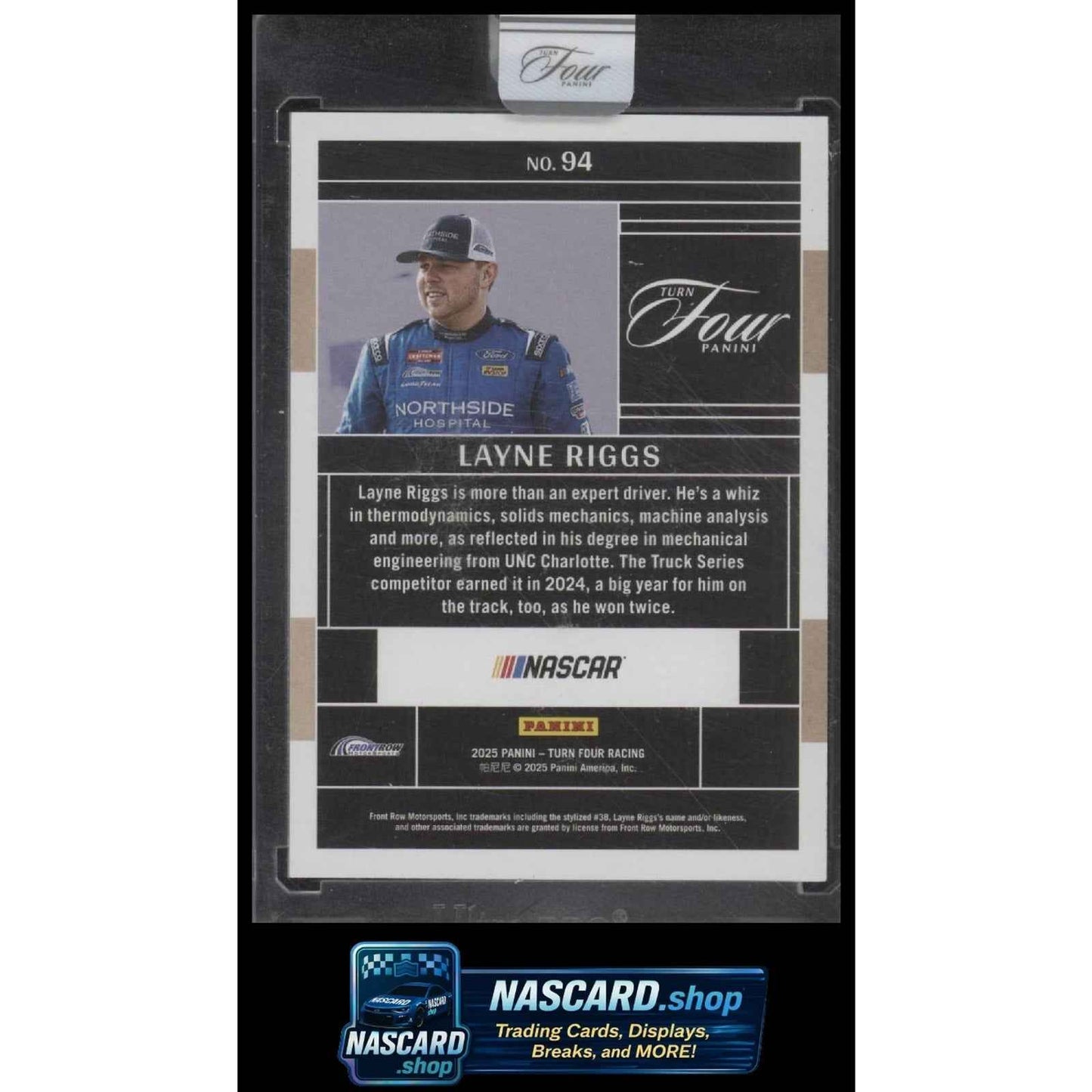 2025 Panini Turn Four #94 Layne Riggs Red #/25