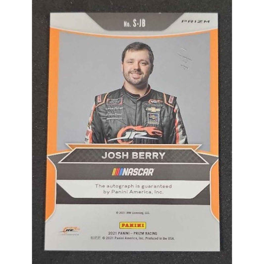 2021 Panini Prizm Josh Berry #S-JB Signing Sessions Black 1/1 RC
