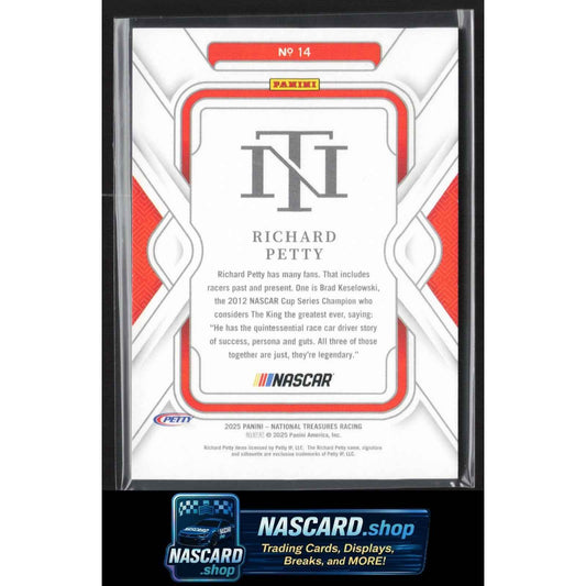 2025 Panini National Treasures #14 Richard Petty #35/35