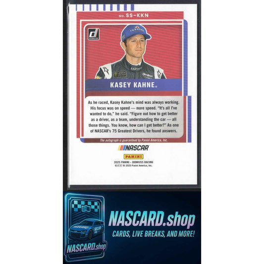 2025 Donruss #SS-KKN Kasey Kahne Signature Series