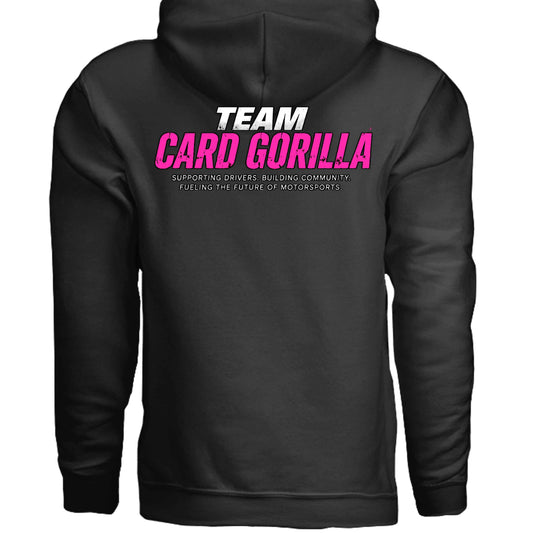 Ariana Jencik | Card Gorilla Adult Hoodie – Pink Logo