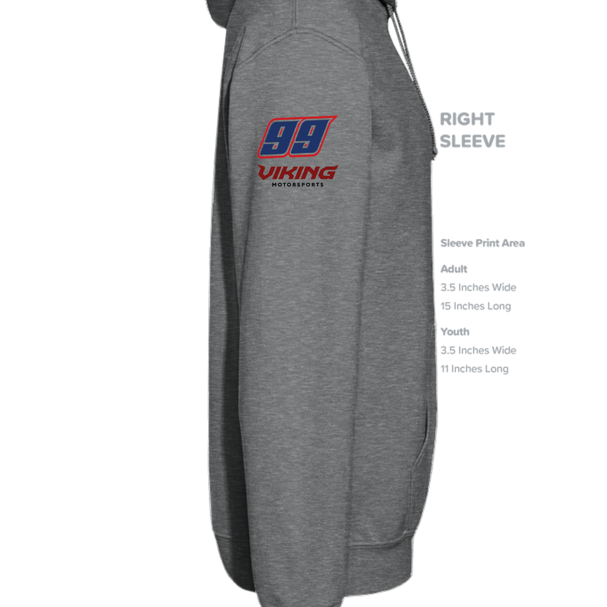 Fan Charcoal Heather - G185 - SLEEVE_RIGHT