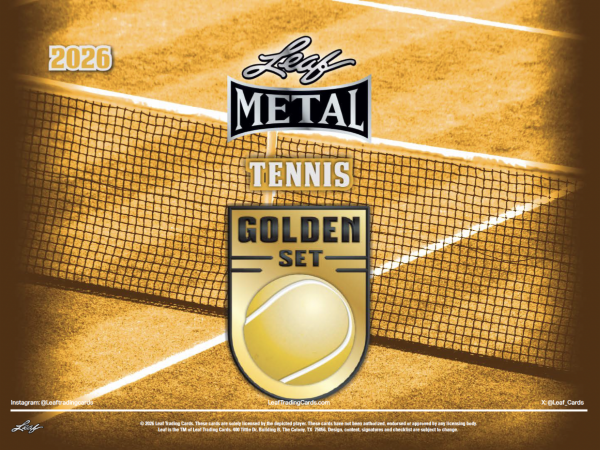 2026 LEAF Metal Tennis Golden Set Sealed Case - 10 Hobby Boxes