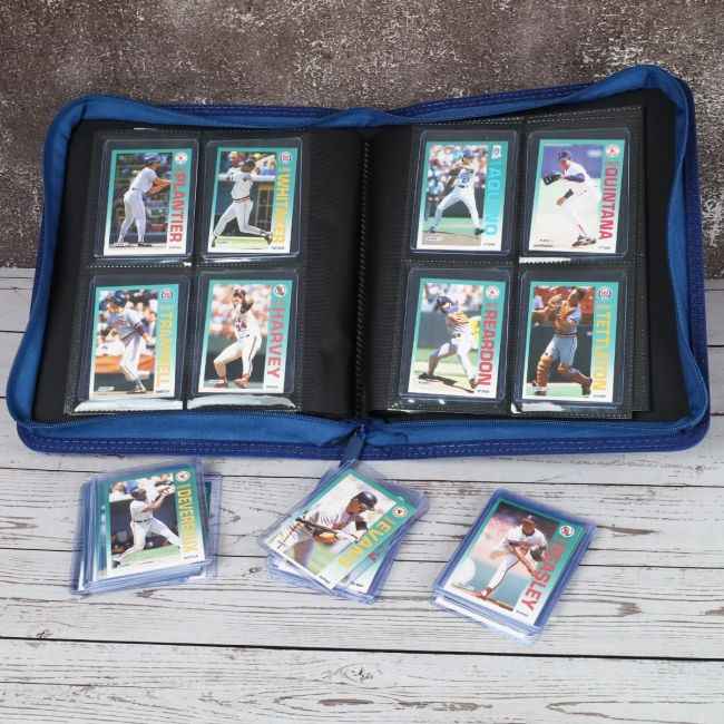 BCW Z-Folio LX 4-Pocket Trading Card Top Loader Binder | Premium Zippered Card Album