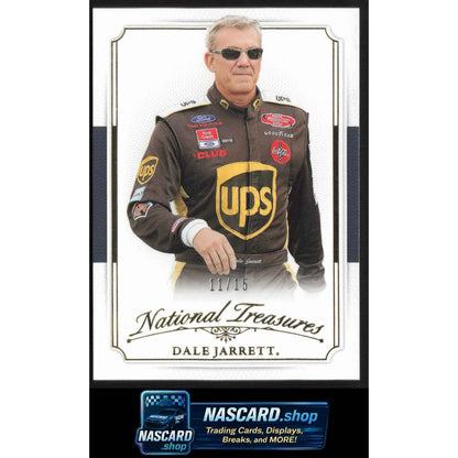 2025 Panini National Treasures #10 Dale Jarrett 2016 Throwback Gold #/15