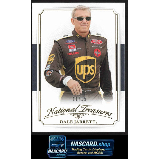 2025 Panini National Treasures #10 Dale Jarrett 2016 Throwback Gold #/15