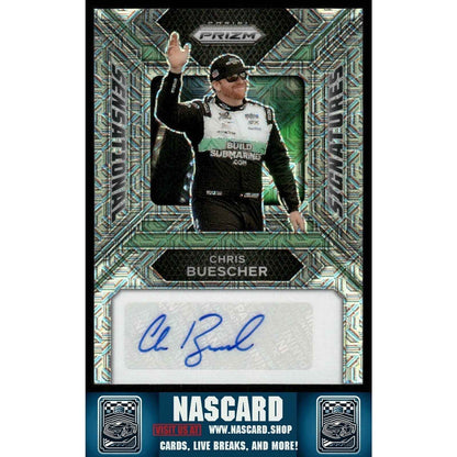 2024 Panini Prizm Sensational Signatures Mojo Prizm Chris Buescher /25 - NASCARD.shop