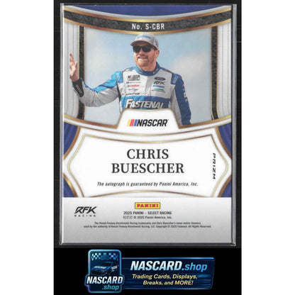 2025 Panini Select #S-CBR Chris Buescher Signatures