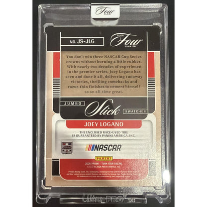 2026 Panini Turn Four Racing Joey Logano #10 Jumbo Slick Swatches Blue /25 MEM