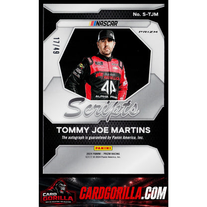 2024 Panini Prizm #S-TJM Tommy Joe Martins Scripts Blue #/49