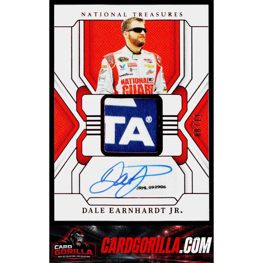 2025 Panini National Treasures Dale Earnhardt Jr Premium Patches Holo Gold #/10