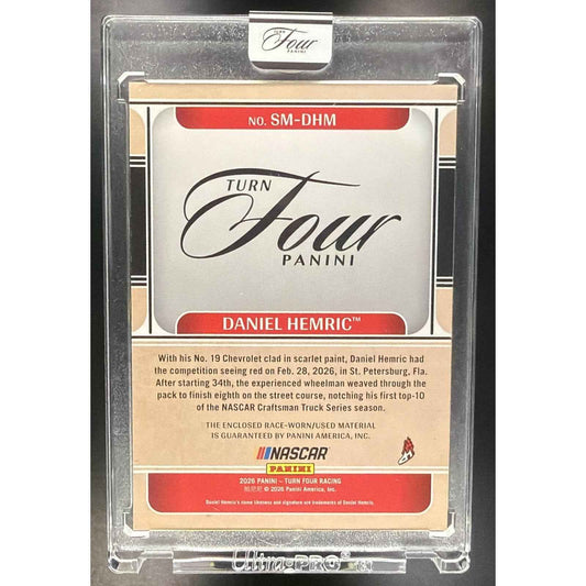 2026 Panini Turn Four Racing Daniel Hemric Sheet Metal Swatches Holo Silver /99